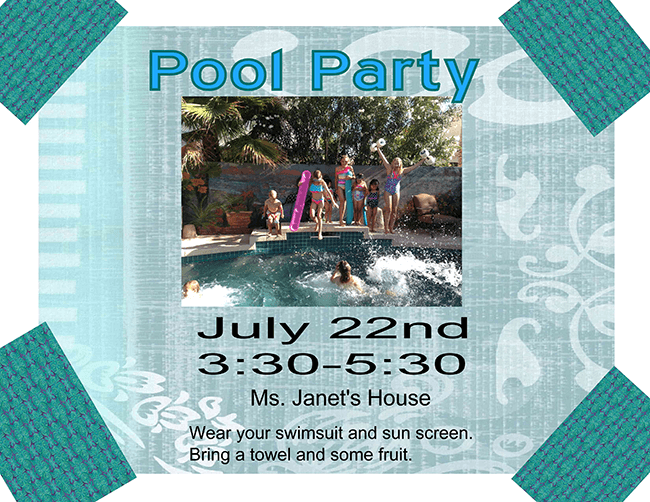 Pool Party July 2014